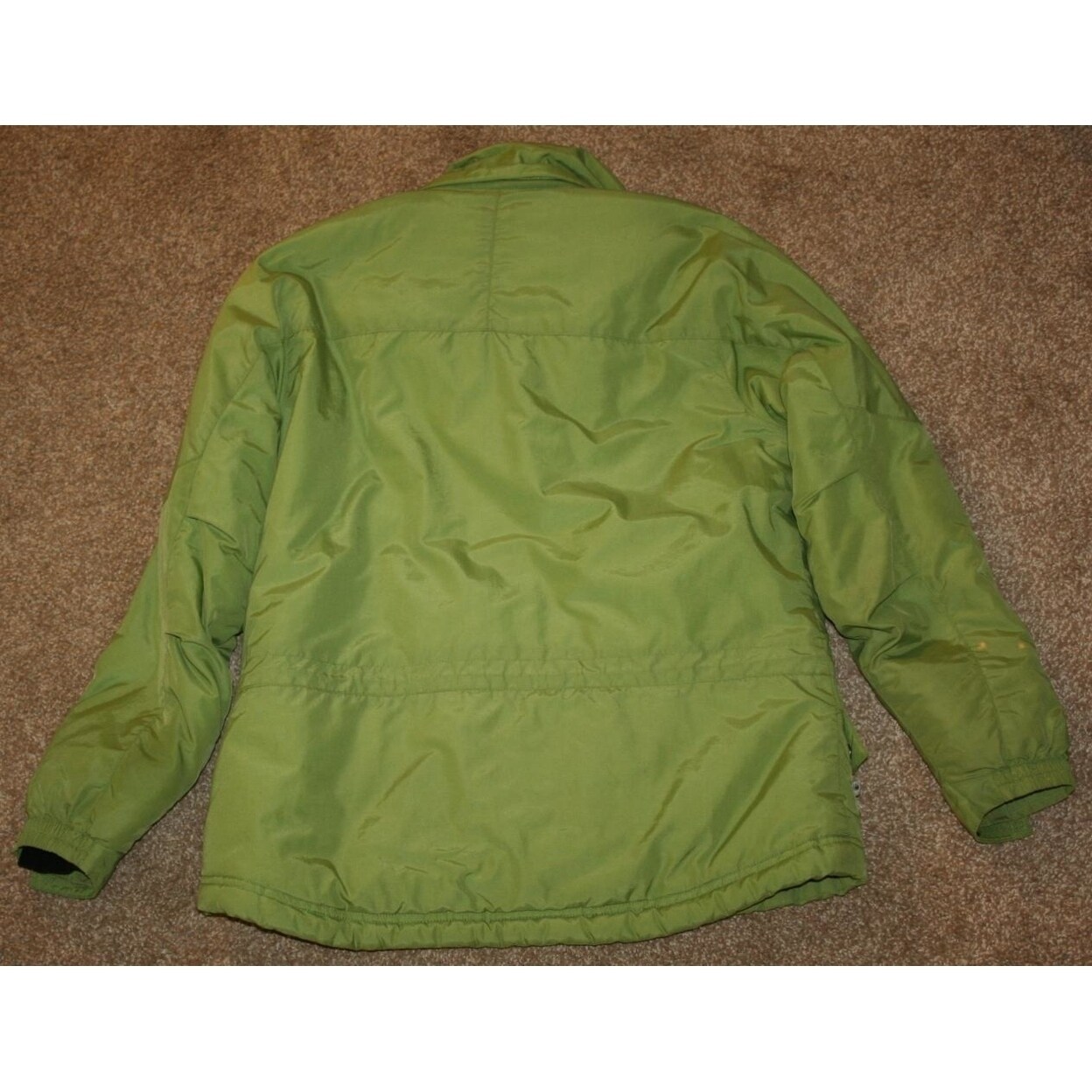 Shop Ll Bean Green Small Petite Coat Primaloft Zip Up Winter