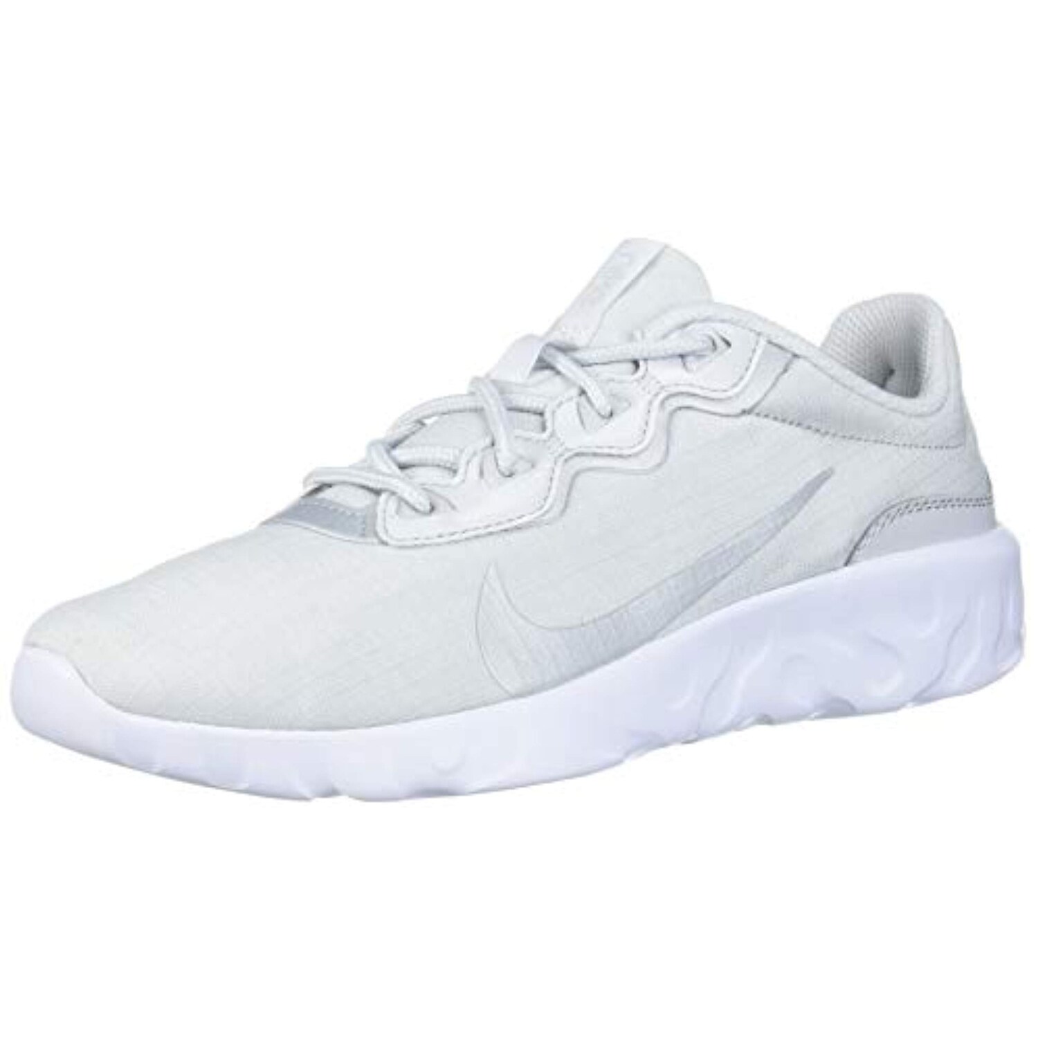 Shop Nike Women S Explore Strada Sneaker Pure Metallic Platinum