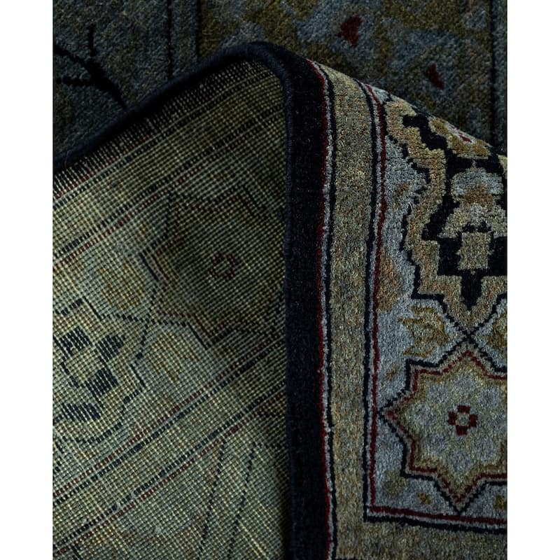 Overdyed One-of-a-Kind Hand-Knotted Area Rug - Gray - 2' 1" x 3' 7"