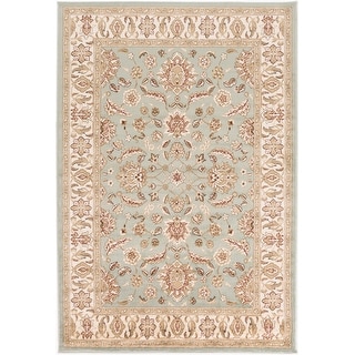 Artistic Weavers Harwood Floral Traditional Border Area Rug - 8' 10" x 12' 9"