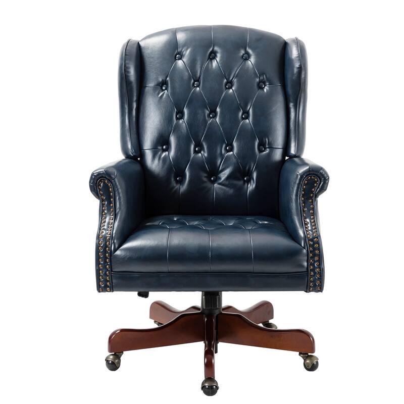 Maximiliano Modern Swivel Executive Chair with Tufted Back by HULALA HOME