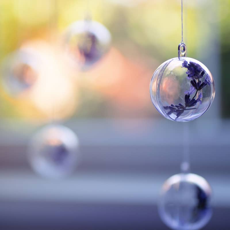 10Pcs Clear Plastic Hanging Ornament Balls with Rope for Decor