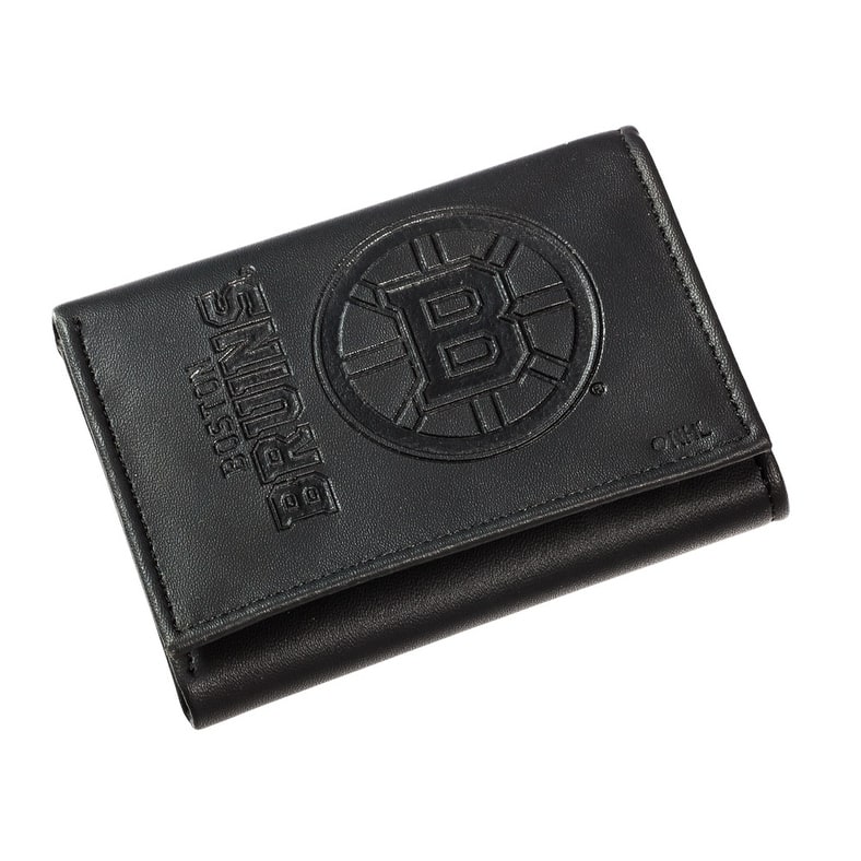 NHL Leather Tri-Fold Wallet - Bruins