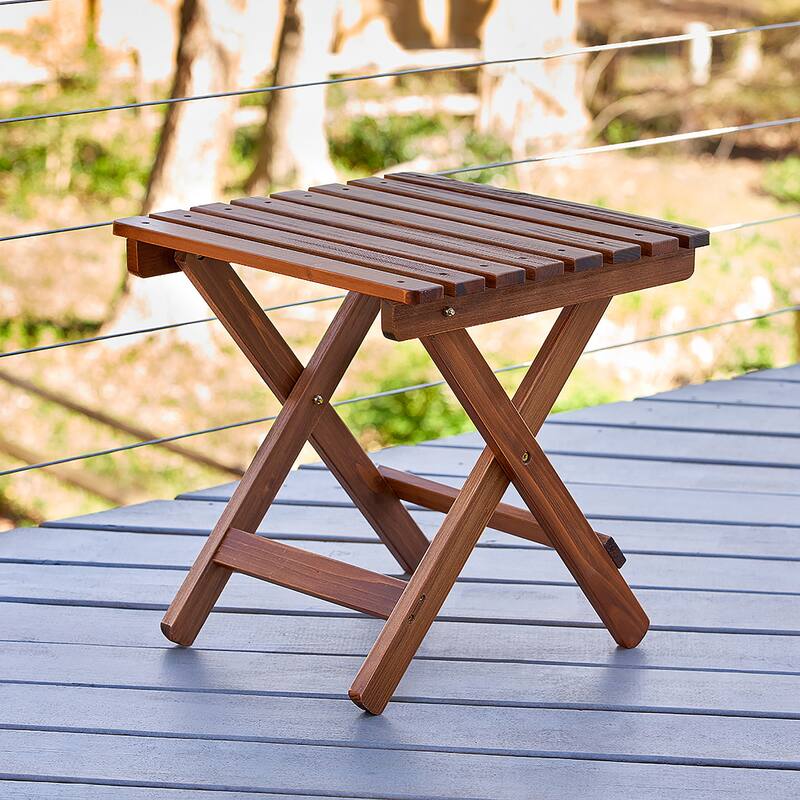 Laguna Assembled Square Folding Table - 19 W x 19 L x 19 H