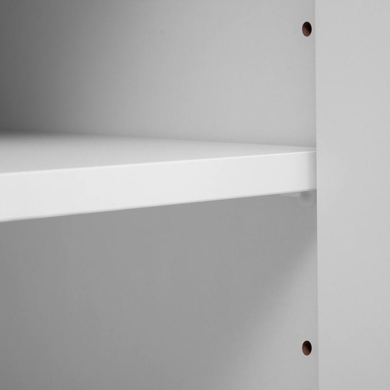 Modern 95.5" Wall Unit Entertainment Center with Bookshelves for TVs up to 80" with Electric Fireplace and Adjustable Shelves