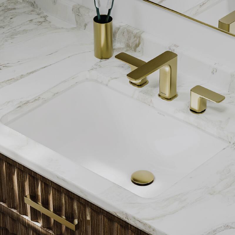 Karran Valera 21" Rectangular Undermount Vitreous China Bathroom Sink in White