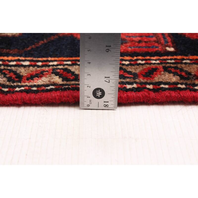 ECARPETGALLERY Hand-knotted Anadol Red Wool Rug - 3'7 x 13'7