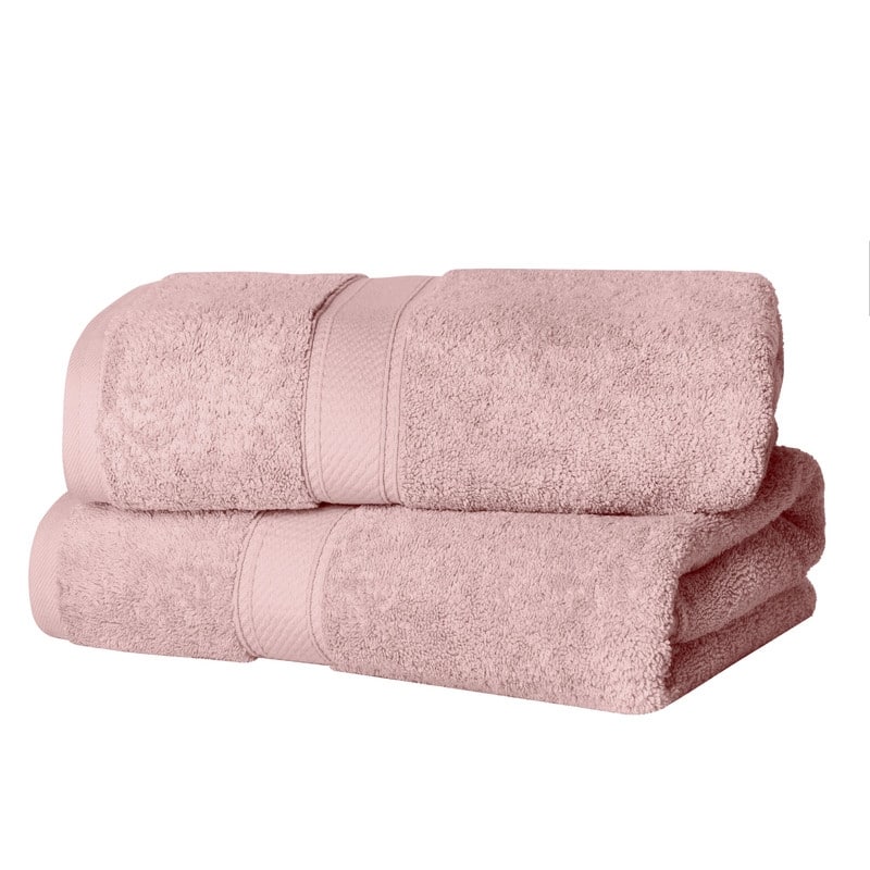 Superior Egyptian Cotton Pile Heavyweight Bath Towel Set of 2