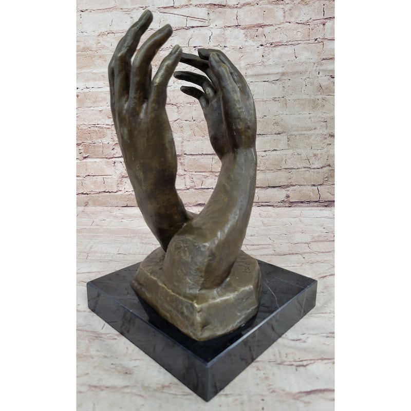 The Cathedral By Rodin, Rodin Clical Sculpture Genuine Bronze Sculpture Statue