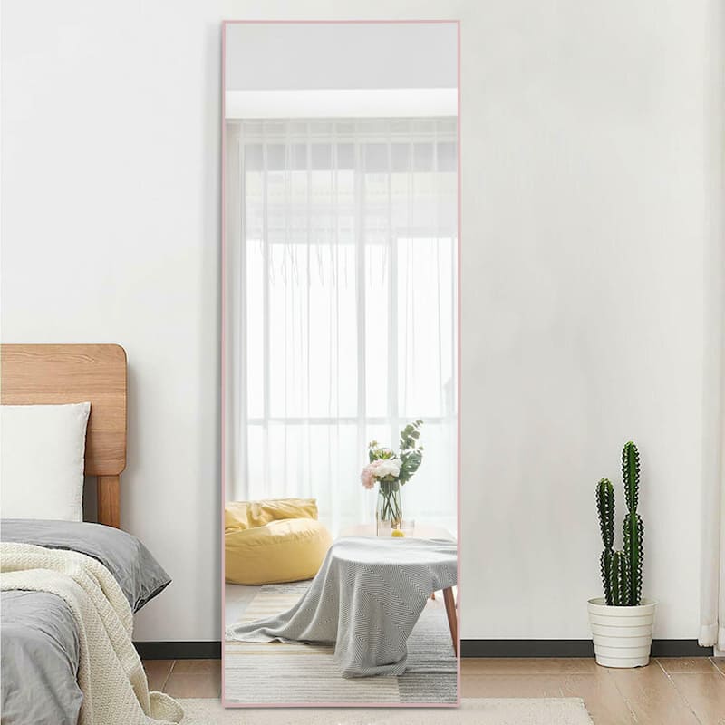 Dovelina Modern Full Length Floor Mirror - Freestanding Vanity Mirror for Bathroom or Living Space