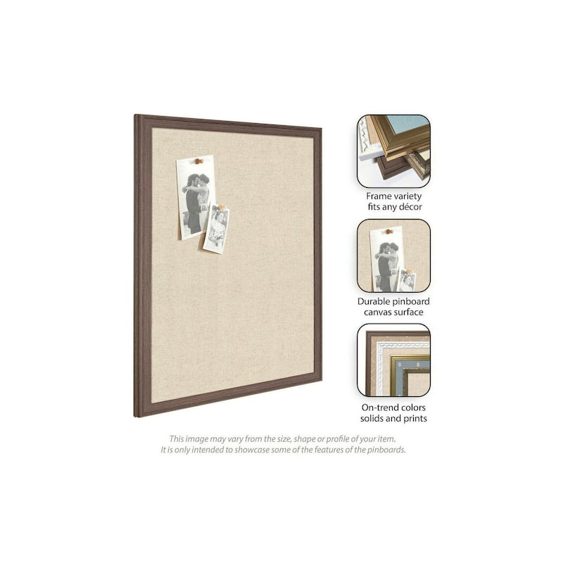 Kate and Laurel Pinboard Neutral Linen