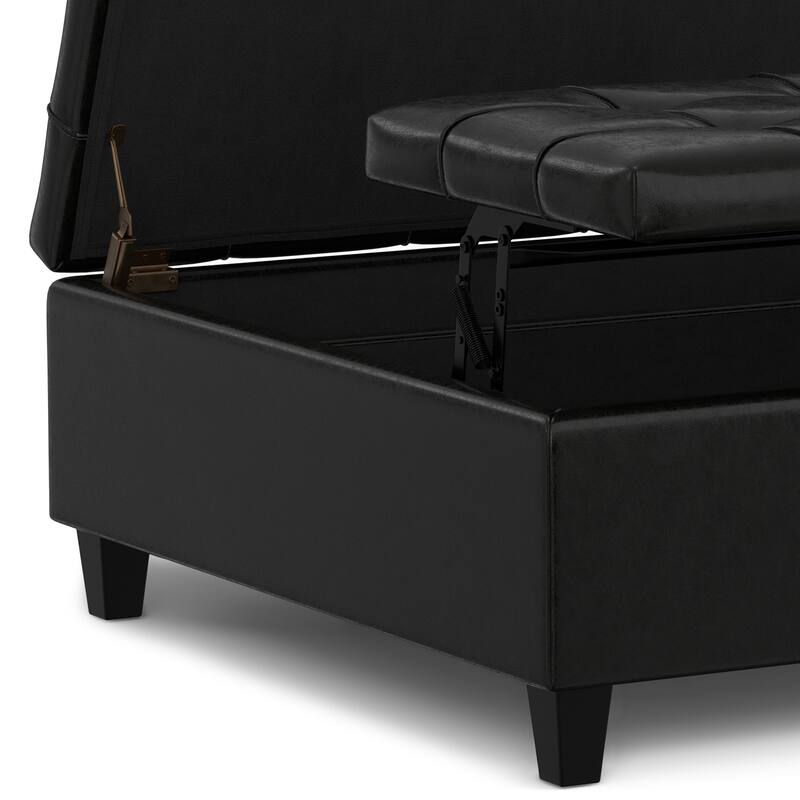 WYNDENHALL Elliot 40 inch Wide Transitional Square Table Ottoman