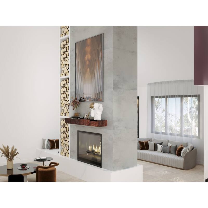 Rough Hewn Fireplace Mantel Shelf