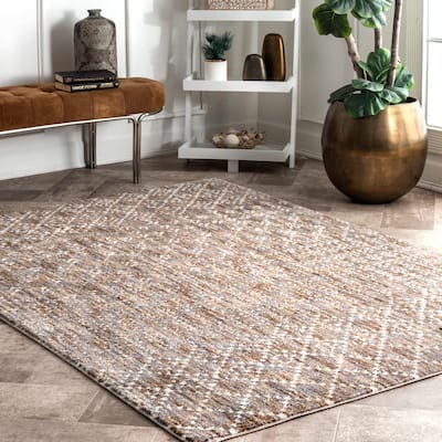 Nuloom Contemporary Modern Mayen Geo Trellis Area Rug