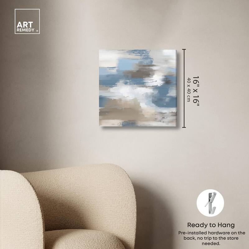 Sand and Snow Canvas by Art Remedy, Gallery Wrapped
