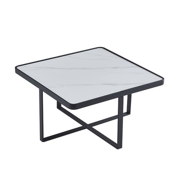 slide 5 of 11, Minimalism Square coffee table Black/White