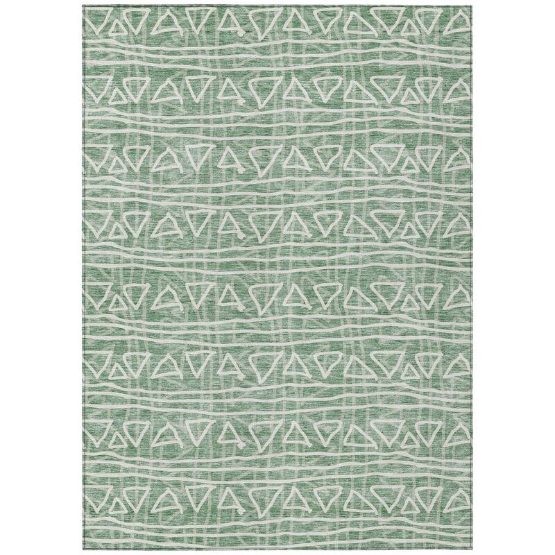 Machine Washable Indoor/ Outdoor Chantille Boho Morrocan Rug