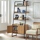 preview thumbnail 2 of 10, Lifestorey Estanier Large Ladder Shelf with Cabinet