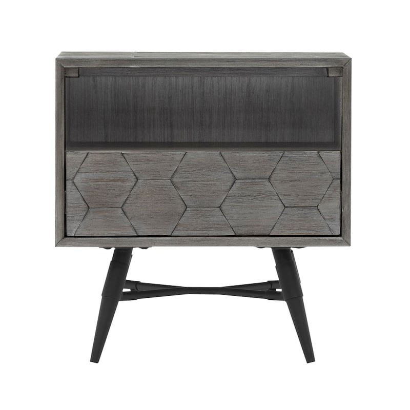 Makena Modern 4 Piece Acacia Wood Bedroom Set