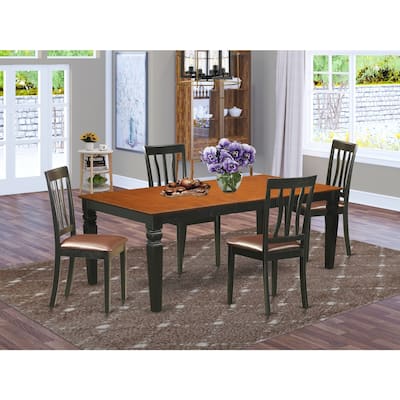 Contemporary Dining Table Set - Chic Kitchen Table with 8 Chairs - Modern Dining Room Furniture