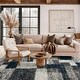 preview thumbnail 1 of 54, World Rug Gallery Distressed Modern Boxes Plush Shag Area Rug 5'x7' - Navy