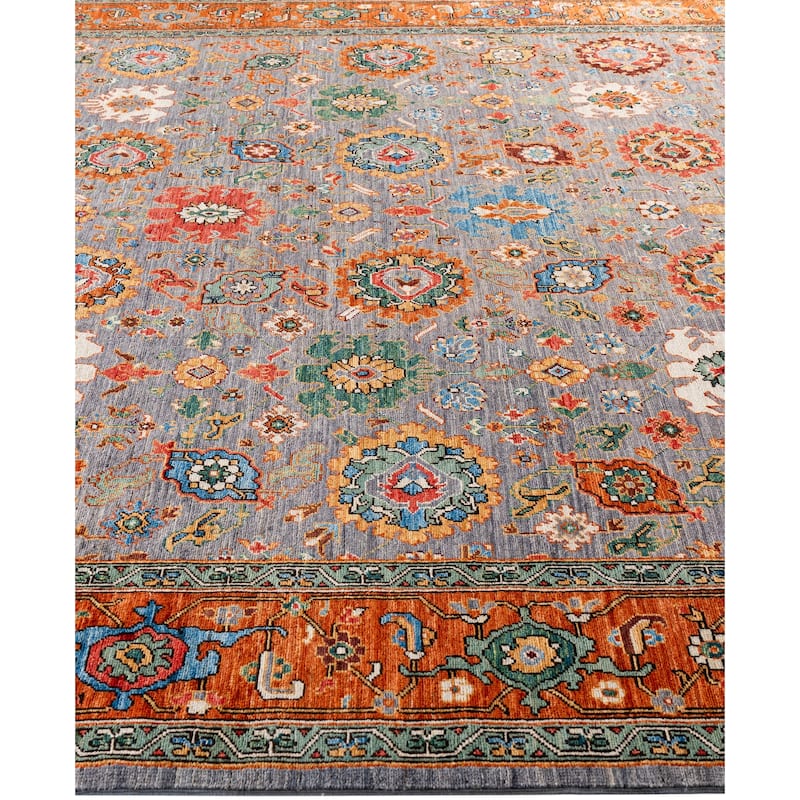 Serapi One-of-a-Kind Hand-Knotted Area Rug - Gray - 8' 1" x 10' 3"