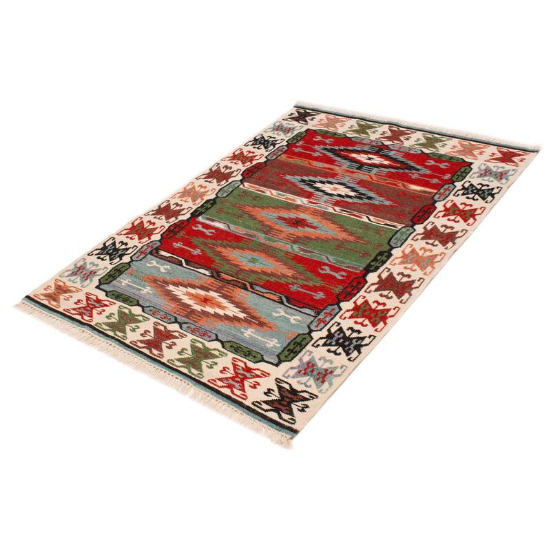 Ankara FW Red Kilim 5'4" x 7'9" - 5'4 x 7'9