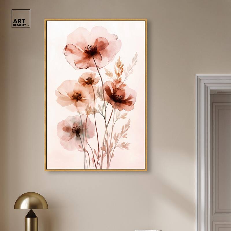 Petal Dye III Canvas by Art Remedy