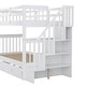 preview thumbnail 45 of 44, Twin-over-Twin Bunk Bed with Twin size Trundle for Bedroom, Dorm, Adults