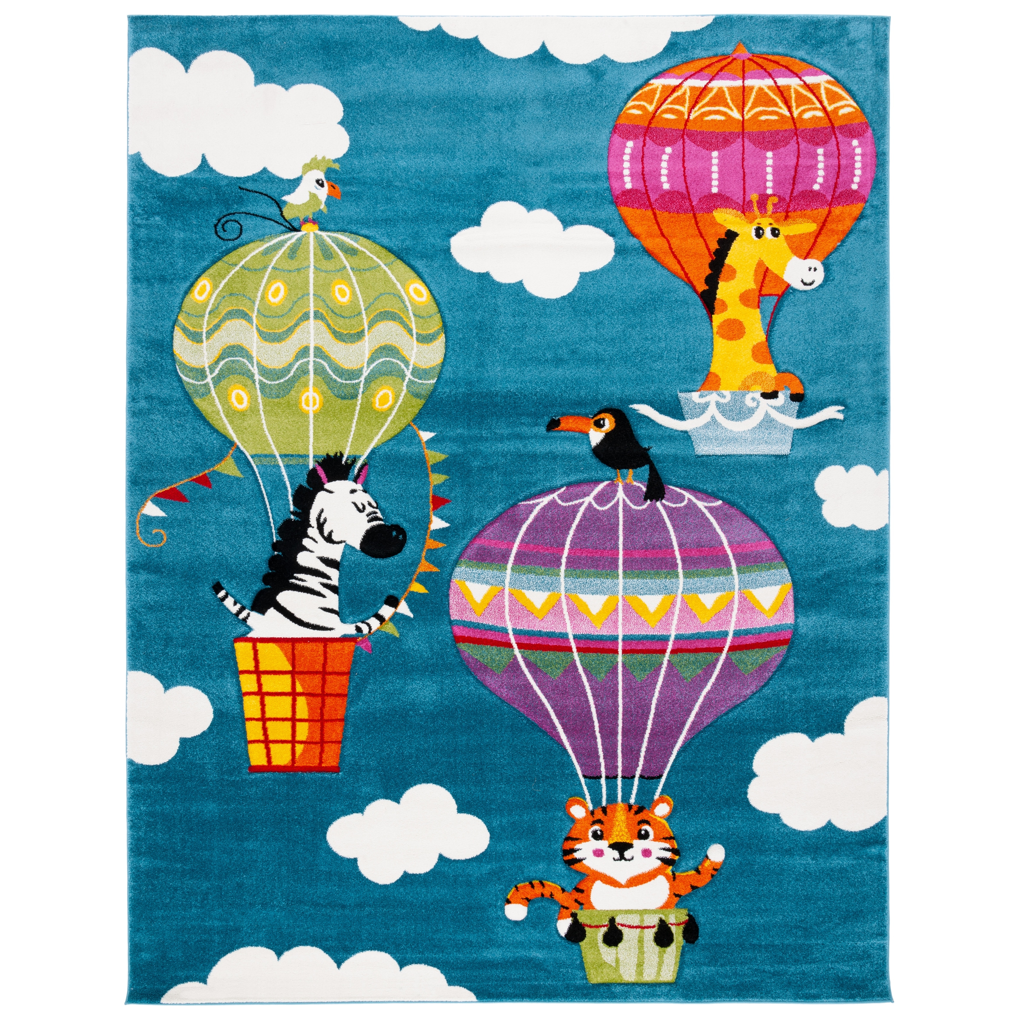 SAFAVIEH Carousel Kids Tjadke Hot Air Balloon Rug - Overstock