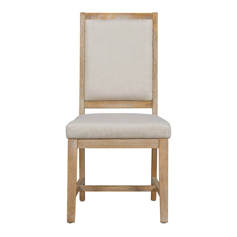 Spruce & Spring Round Dining Table Set for 4, Extendable 5-Piece Mid Century Modern Farmhouse Table with Upholstered Chairs