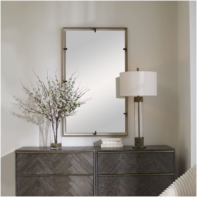 Uttermost 09754 Egon 29-7/8" W x 50" H Rectangular Framed Bathroom