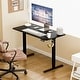 preview thumbnail 43 of 84, Electric Standing Desk, Height Adjustable Desk with LED Display 47*24 - Black/Black