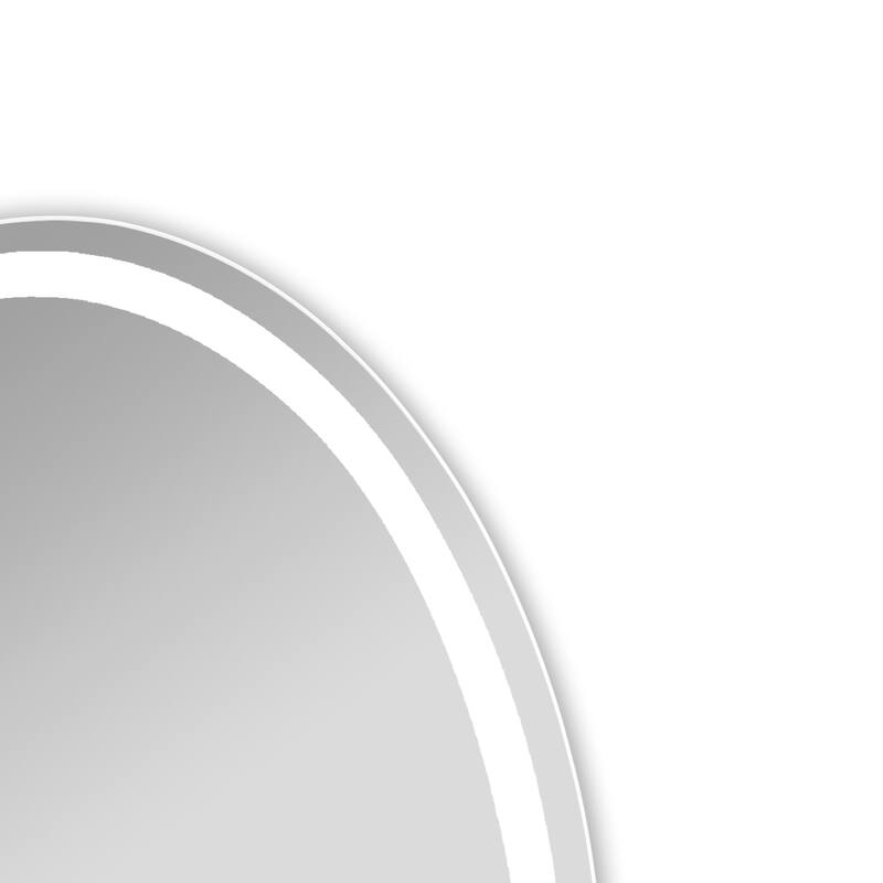Frameless Back Lit LED Mirror - Silver