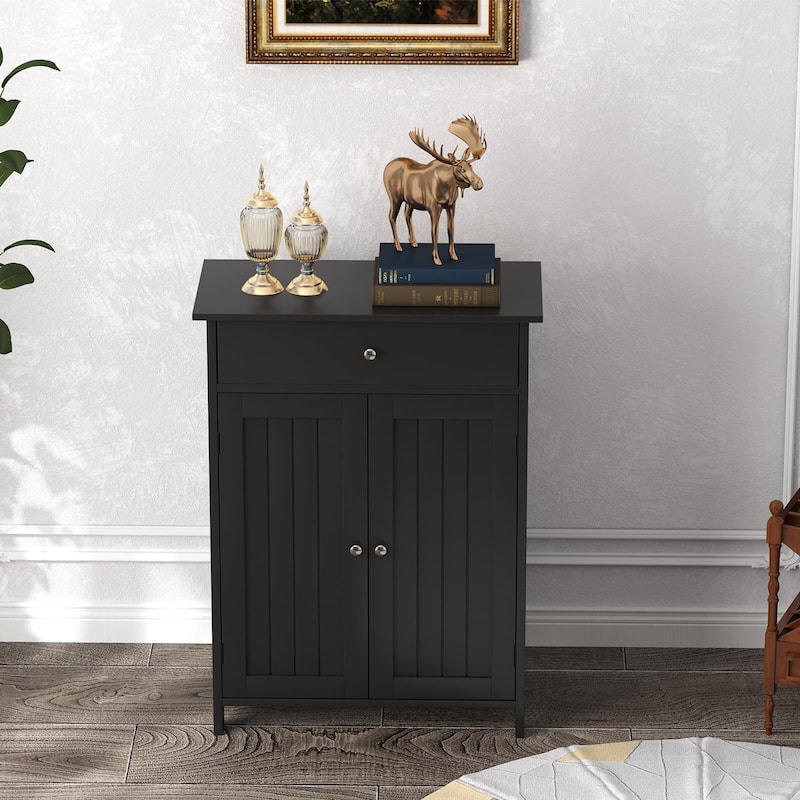 Costway Bathroom Floor Cabinet Freestanding Storage Organizer with 2 - See Details