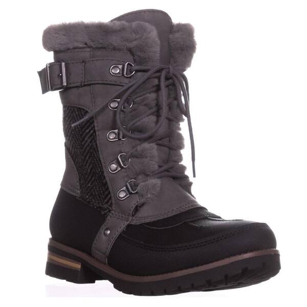 Shop Rock Candy Danlea Mid Calf Winter Boots Black Grey Free