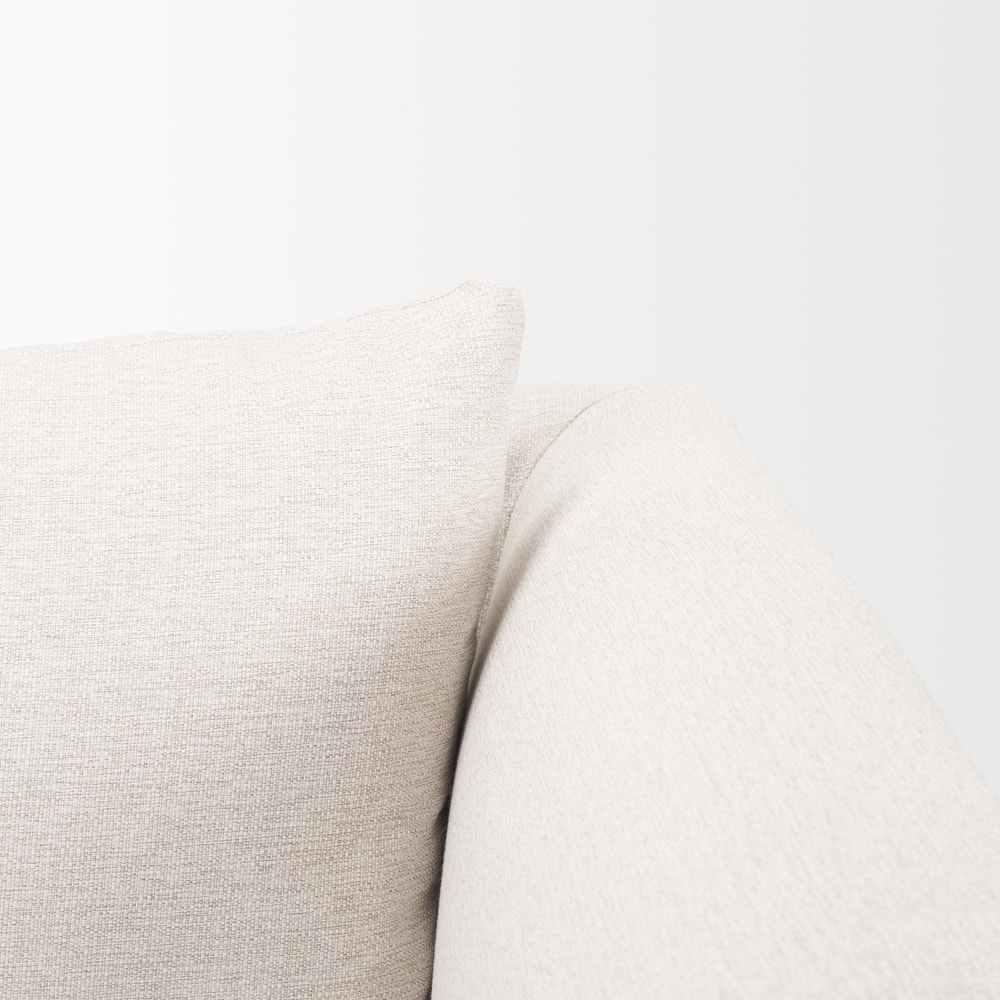 Halston Right Arm Sectional Piece Oatmeal Performance Fabric - 38.98 x38.98 x29.13