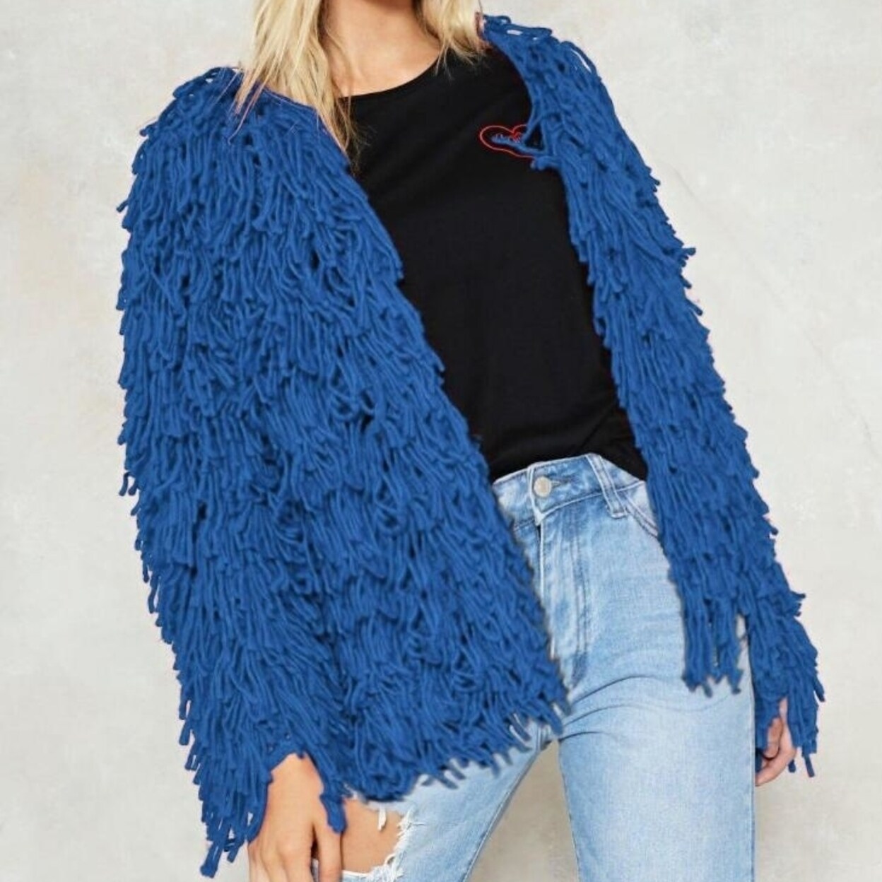 Shop Women S Coats Aztec Print Winter Open Front Warm Knit