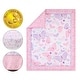 preview thumbnail 2 of 3, The Peanutshell Pink and Purple Butterfly Song Crib Bedding Set for Baby Girls, 3 Piece Nursery Set