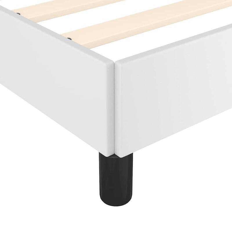 vidaXL Bed Frame, Faux Leather, No Mattress