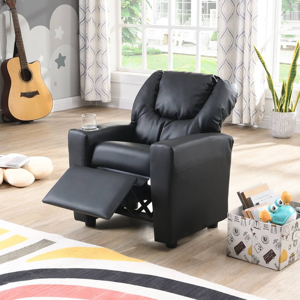 Kid Recliner Chair with Cup Holders