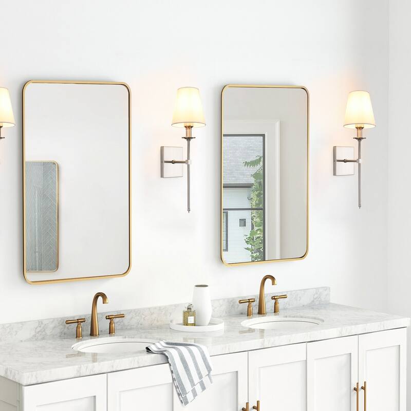 Starsky 1 - Light Industrial Wall Sconce Set with Tapered Fabric Shade (Sets of 2)