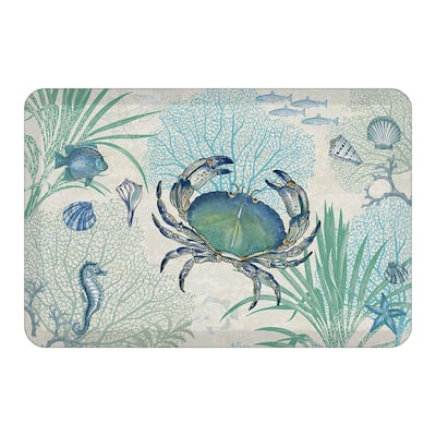 Blue Crab Anti-Fatigue Kitchen Mat 20"X30" - 20" x 30"