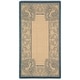 preview thumbnail 62 of 99, SAFAVIEH Courtyard Abaco Floral Border Indoor/ Outdoor Area Rug 2' x 3'7" - Natural/Blue