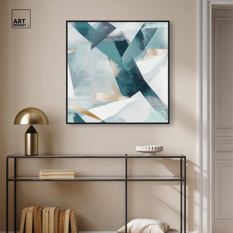 Cerulean Shard Canvas by Art Remedy