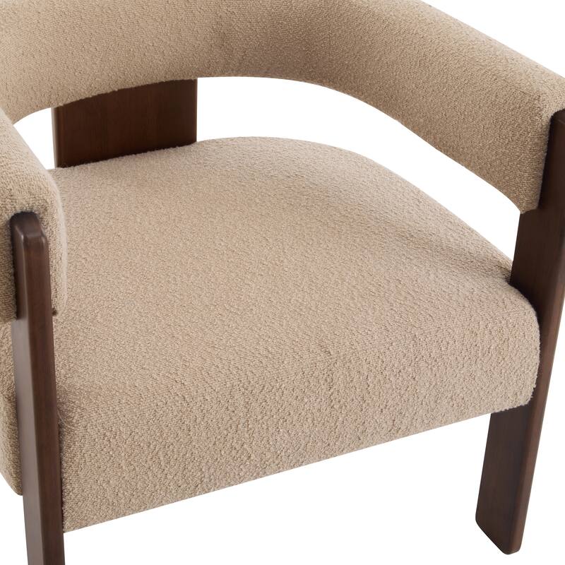 Christopher Knight Home - Emery Modern Upholstered Boucle Fabric Accent Armchair