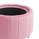 preview thumbnail 22 of 55, 30" W Round Velvet Upholstered Storage Ottoman with Flip Top Tray