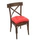 preview thumbnail 66 of 66, Klear Vu Gripper Tyson Dining Chair Cushion Set Set of 4 - Coral