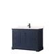 Option Dark Blue, Black Trim, Carrara Cultured Marble Top