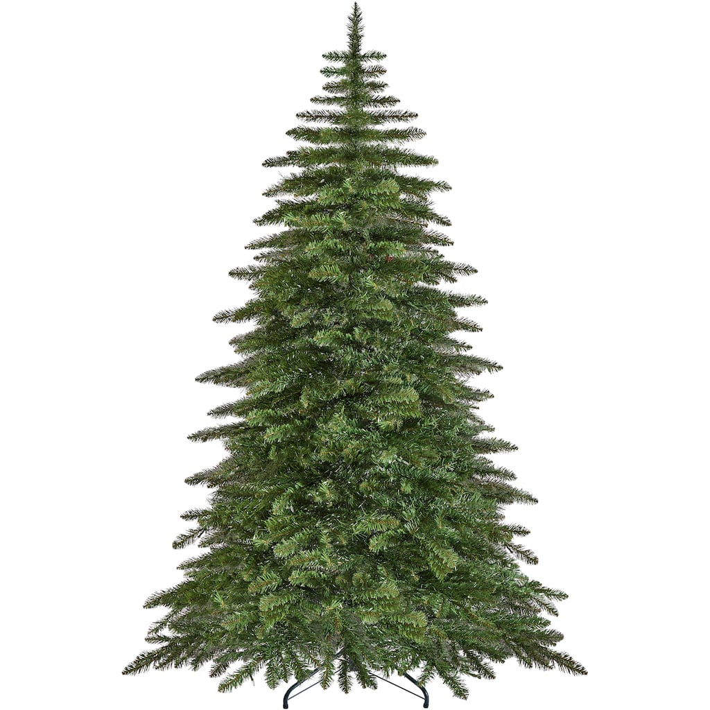 Yaheetech 6ft/7.5ft Pre-lit Christmas Tree with 400 Warm LED Lights & 940 PVC Tips, Green